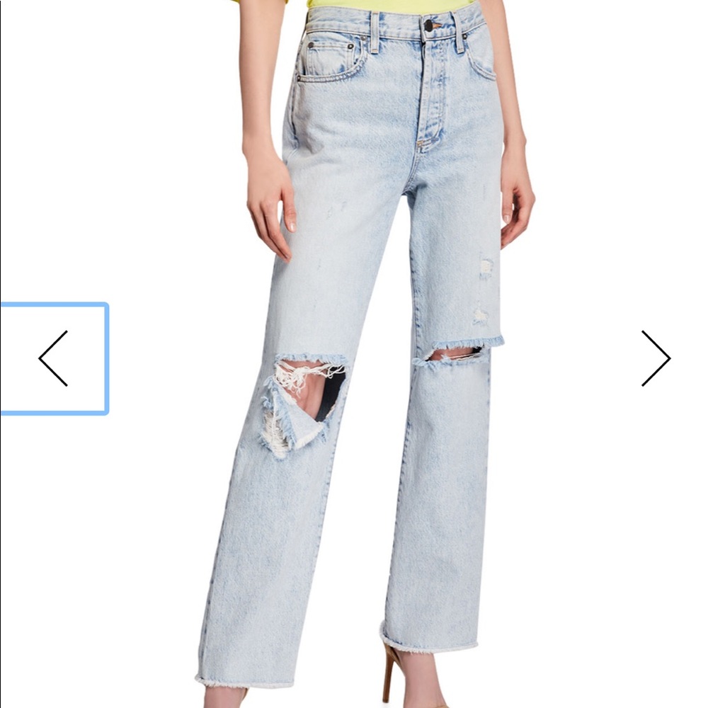 REPOSH Alice + Olivia High Rise Boyfriend Jeans